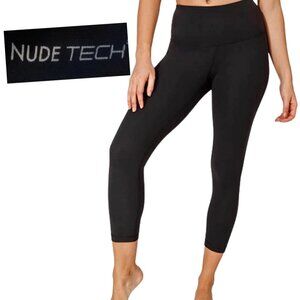Nude Tech, Cropped Leggings, Black